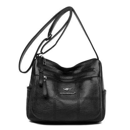 Synthetic Leather Luxury Handbag Large Capacity Shoulder Crossbody Bag Polyester