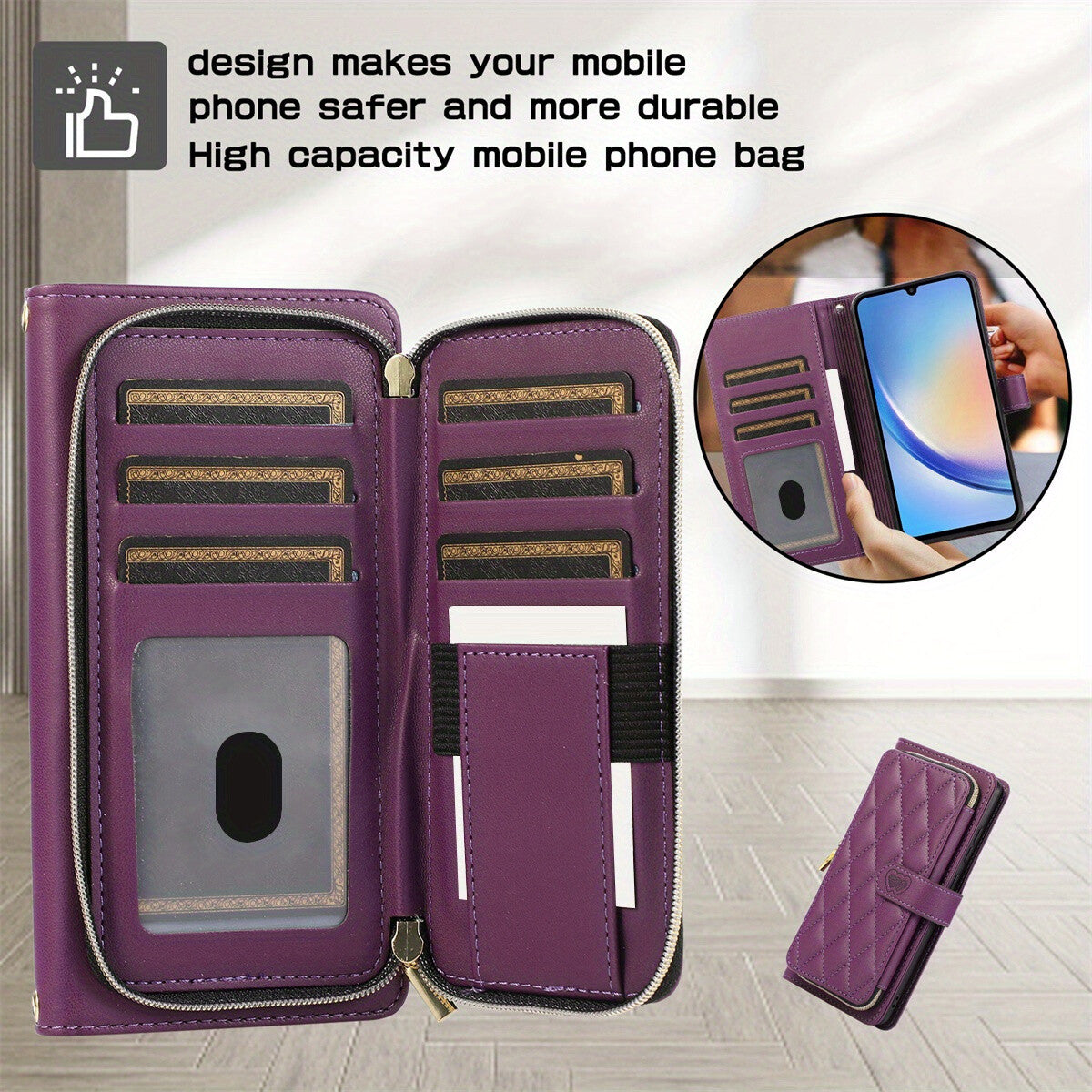 Crossbody Wallet Case for Samsung Galaxy A26 A36 A56 A16 A55 A35 A15 A54 A25 A73