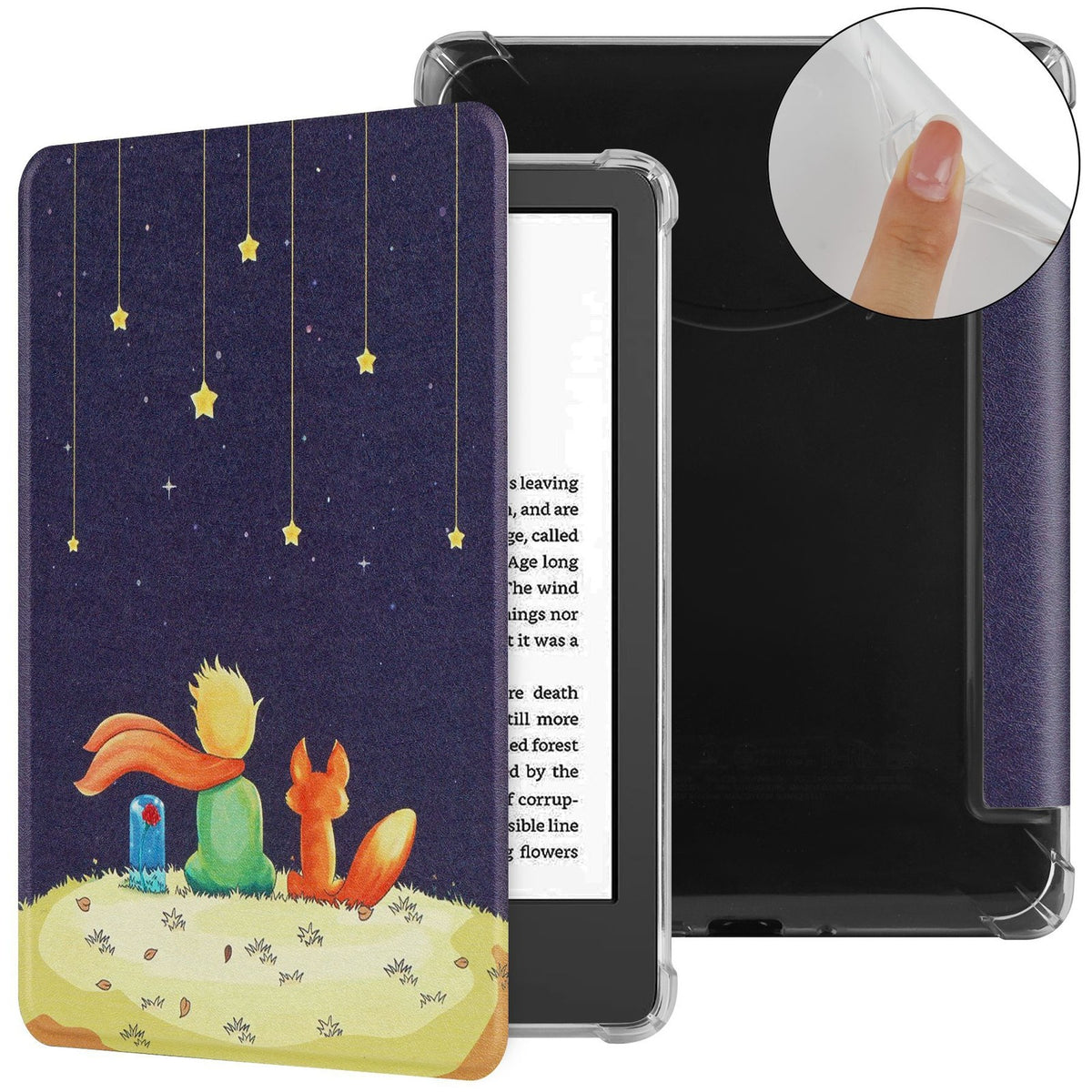 Case for 7''/6.8 Kindle Paperwhite 12th/11th Clear Soft Flexible TPU Back Cover