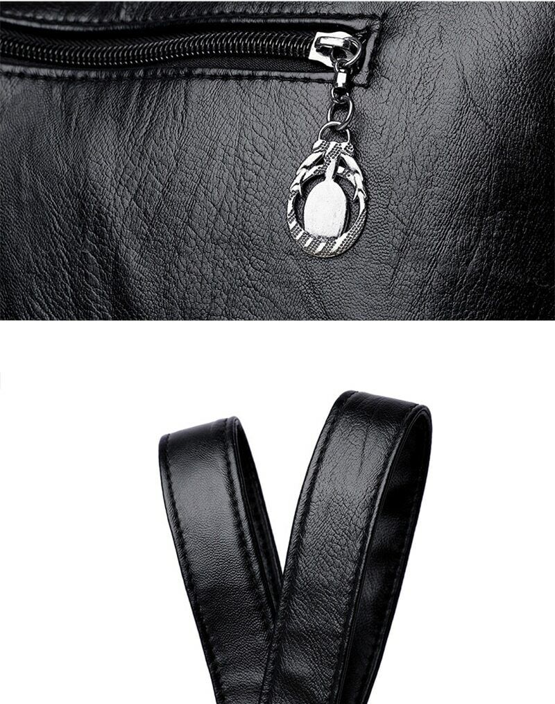 Vintage Solid Crossbody Bags Women PU Leather Luxury Shoulder Bag Large Capacity