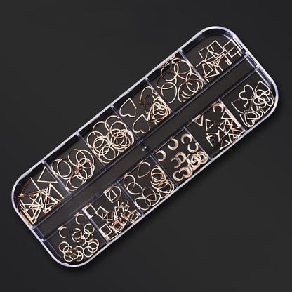 Nail Art Decor 12Design Box 3D Irregular Abalone Seashell Fragment Flakes Charms