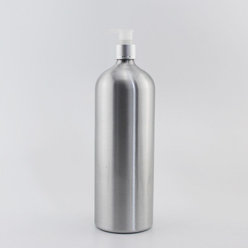 Aluminum Bottles Empty Liquid Soap Essential Oil Metal Container W/ Screw Cap 1L
