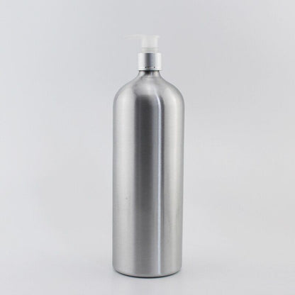 Aluminum Bottles Empty Liquid Soap Essential Oil Metal Container W/ Screw Cap 1L