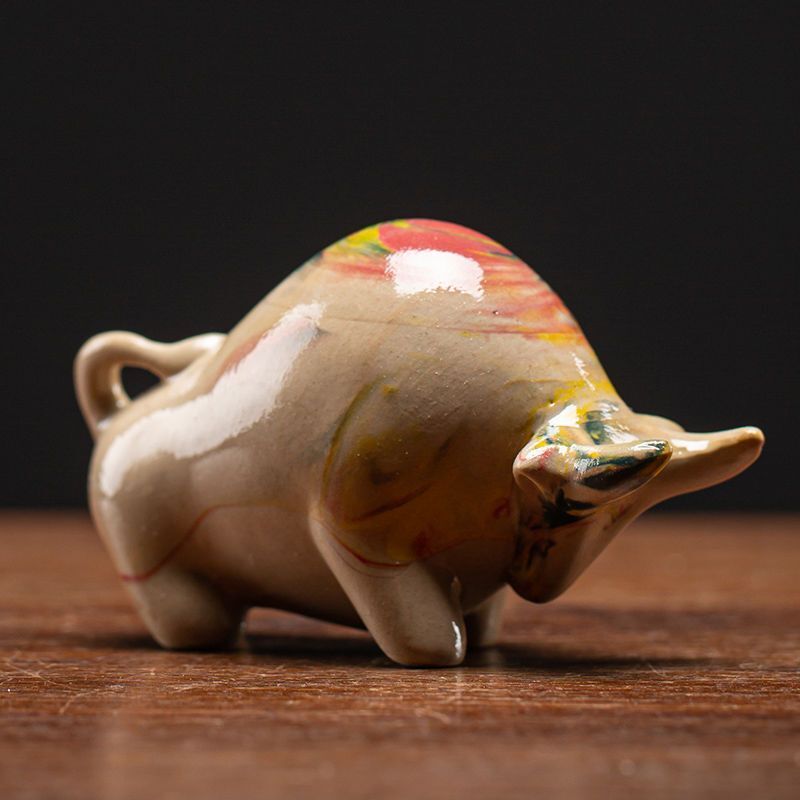 Ceramic Rabbit Tea Pet Decoration Living Room Office Porch Decoration