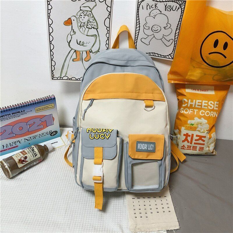 Women Cute Backpack School Bag College Cartoons Backpack Book Student 31*15*44CM