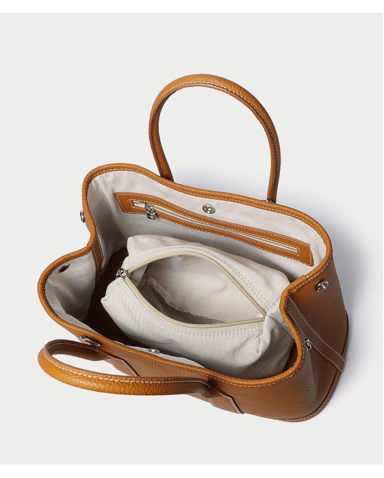 Genuine Leather Shoulder Bags Cow Leather Handbag Wide Strap Tote Bags Handbag