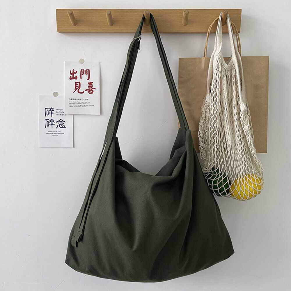 Canvas Shoulder Bag Large Capacity Handbags Travel Bag Messenger Bag Tote Bag