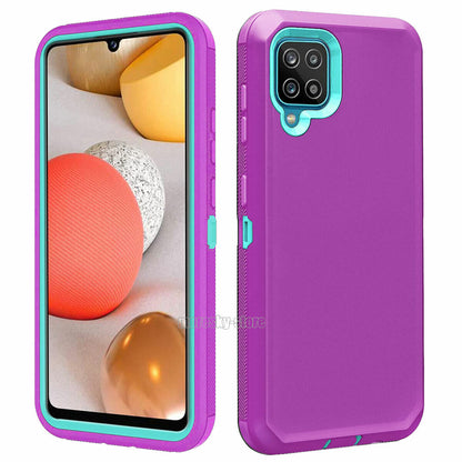 For Samsung Galaxy A42 5G Shockproof Rugged Rubber Case Phone Cover + Stylus