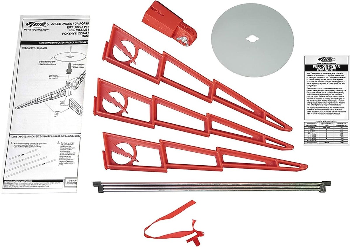 Estes Porta-Pad II Launch Pad with 1/8" Launch Rod for Model Rockets (302215)