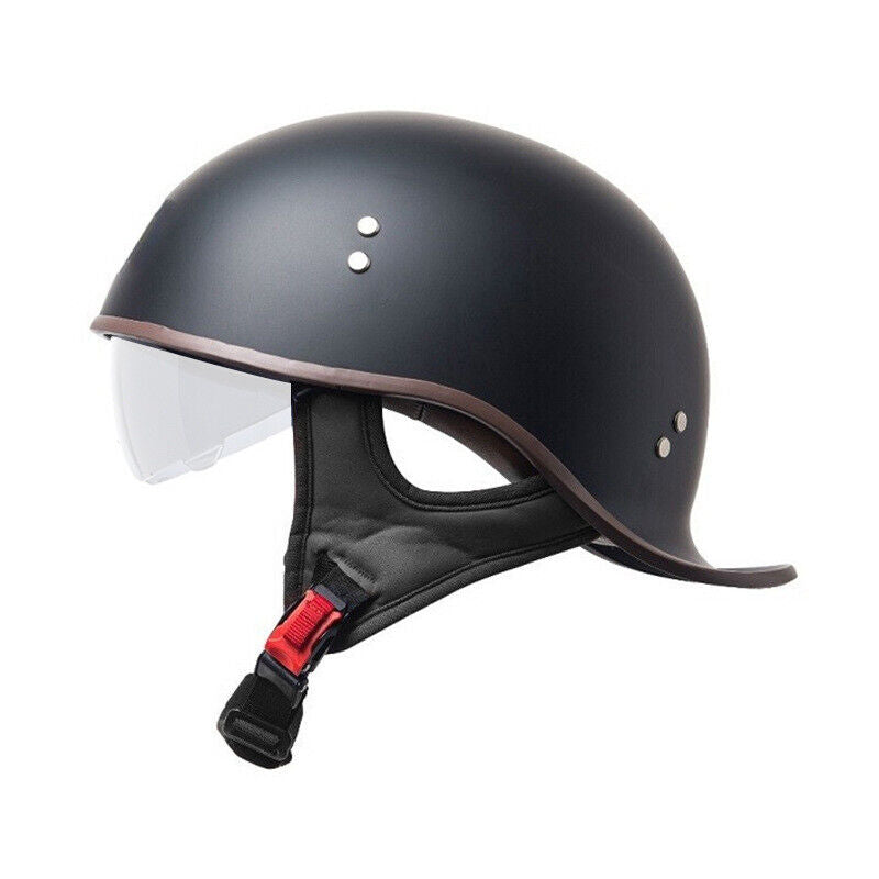 Fashion Helmet Retro Lightweight Open Face Motorcycle Helmet with Internal Visor