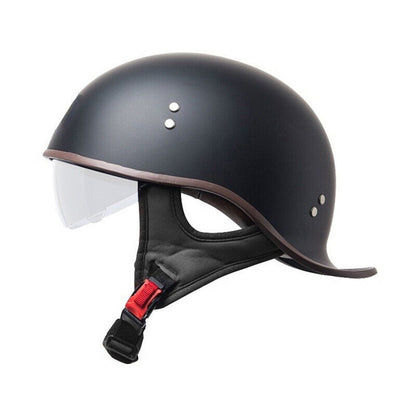 Fashion Helmet Retro Lightweight Open Face Motorcycle Helmet with Internal Visor