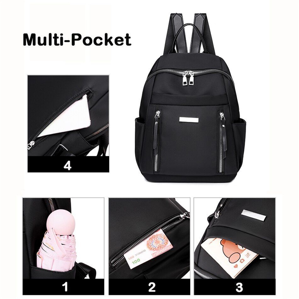 Backpacks Purse Anti-theft School Book Bag Travel Back Pack Rucksack Polyester
