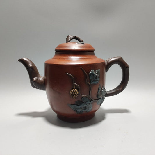 Vintage Chinese Yixing Purple Clay Teapot Zisha Ceremony Ceramic Teacups Teapots