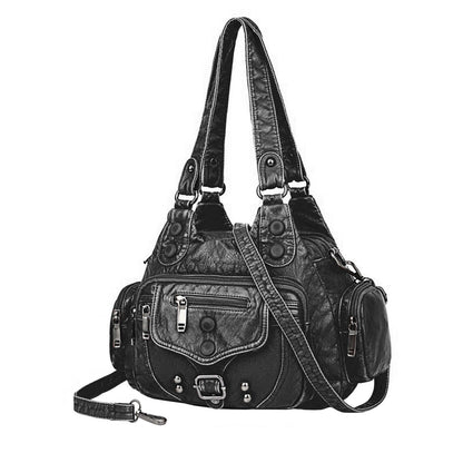 Soft Women Crossbody Hobo Bag Faux Leather Large Shoulder Tote Bag Handbag Purse