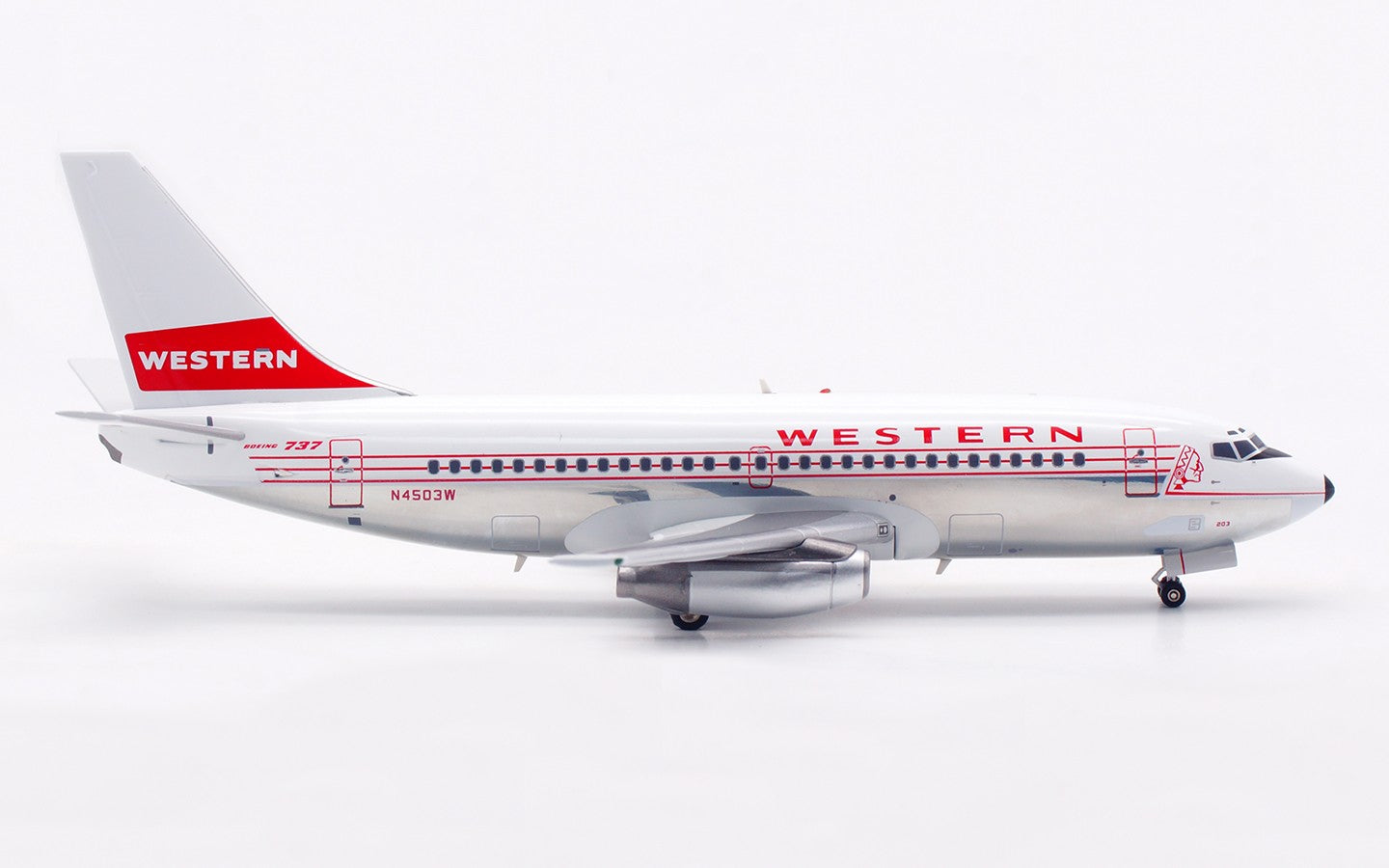1:200 Inflight200 WESTERN Boeing 737-200 Passenger Plane Diecast Aircraft Model