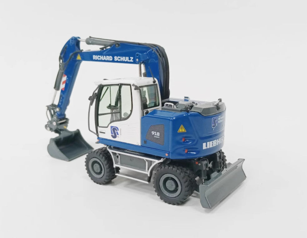 1:50 NZG LIEBHERR A918 Wheeled Excavator RICHARD SCHULZ Machine Diecast Model