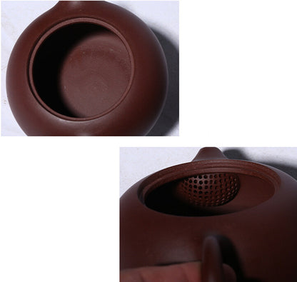 Xishi Pot Real Yixing Zisha Clay Pot Marked Ball Shaped Infuser Holes Tea Pot