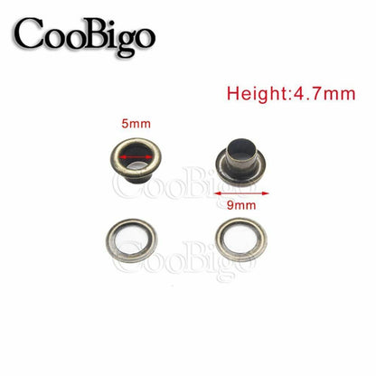 100Set Antique Brass Eyelets Grommets Camping Tent Awnings Canvas Canopy Outdoor