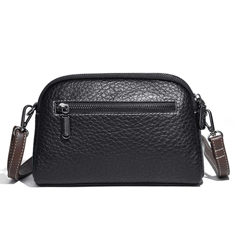 Cowhide Bag Crossbody Genuine Leather Fashion Versatile Messenger Purse Cotton
