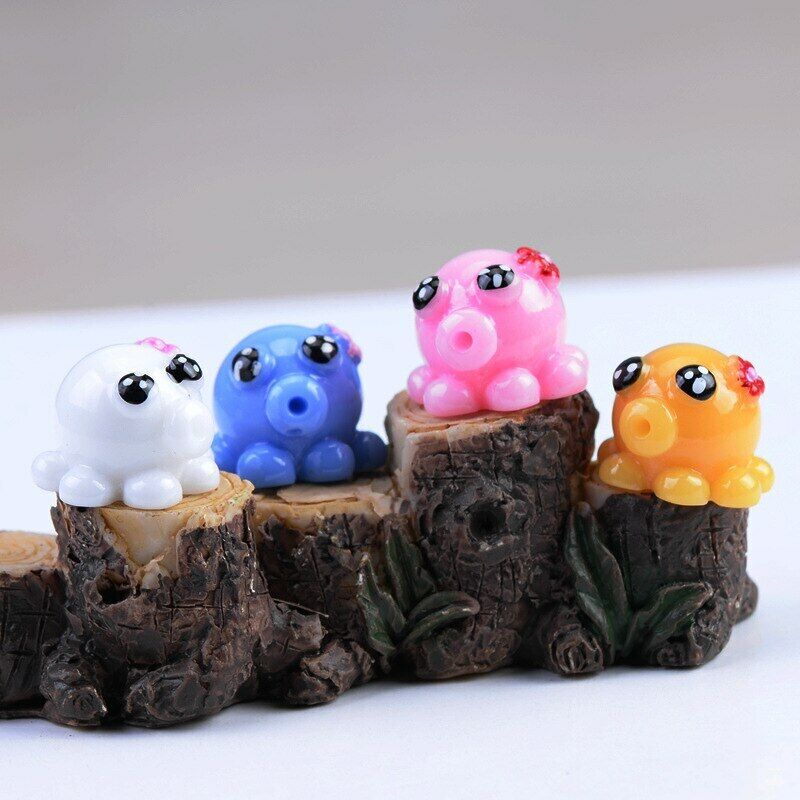 Mini 8pcs Small Octopus Decoration Supplies Moss Micro Landscape Garden Deco