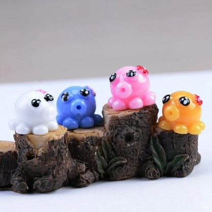 Mini 8pcs Small Octopus Decoration Supplies Moss Micro Landscape Garden Deco