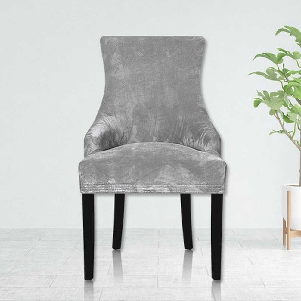 Velvet Fabric Sloping Arm Chair Cover/Seat Covers For Hotel Party Banquet