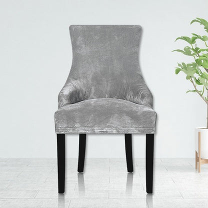 Velvet Fabric Sloping Arm Chair Cover/Seat Covers For Hotel Party Banquet