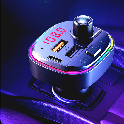 Accesorios Para Carro De Automovil Auto Musica Transmisor Bluetooth Cargador US