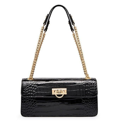 Top Cowhide Leather Party/Cocktail Bag Luxury Women's Sling Shoulder Chain Bag