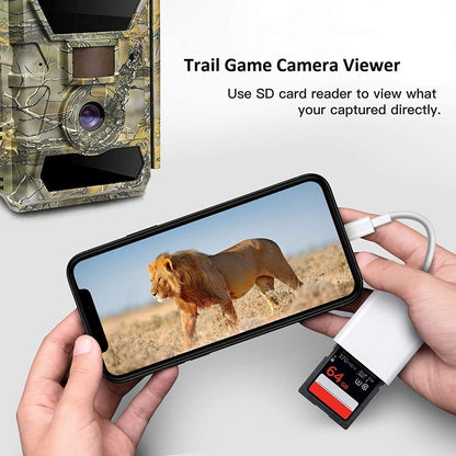 TF/SD Card Adapter Camera Reader for iPad iPhone6 7 8 Plus 13 14 15 Pro X Xs Lot