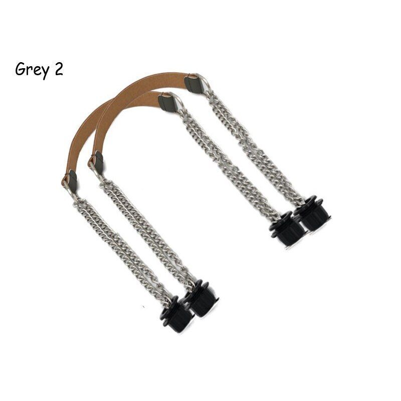 Synthetic Leather Chain Handle Silver Aluminum Handle Bag Handbag Accessories