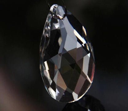 28/38/50/63/76mm Clear Glass Chandelier Crystal Prisms Lamp Parts Teardrop
