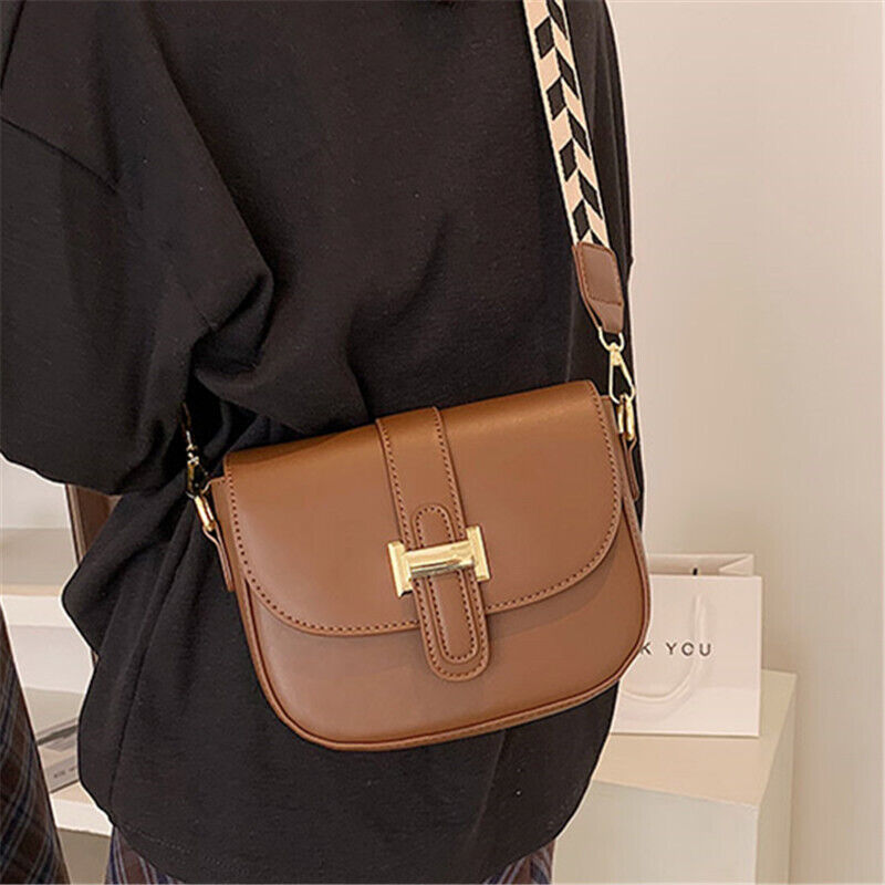 Flap Square Crossbody Bags Women PU Leather Handbags Ladies Shoulder Bag