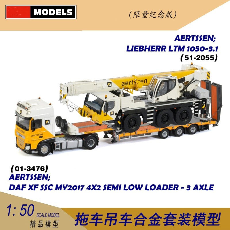 1:50 DAF LIEBHERR LTM 1050-3 Crane 51-2055 Construction Equipment Diecast Model