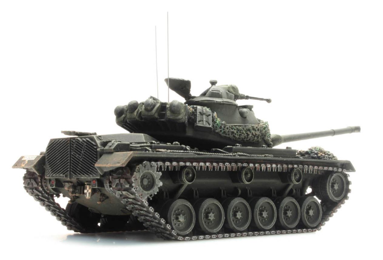 ARTITEC BRD M48 A2 Patton Yellow olive battle clear BW 1/87 FINISHED MODEL TANK