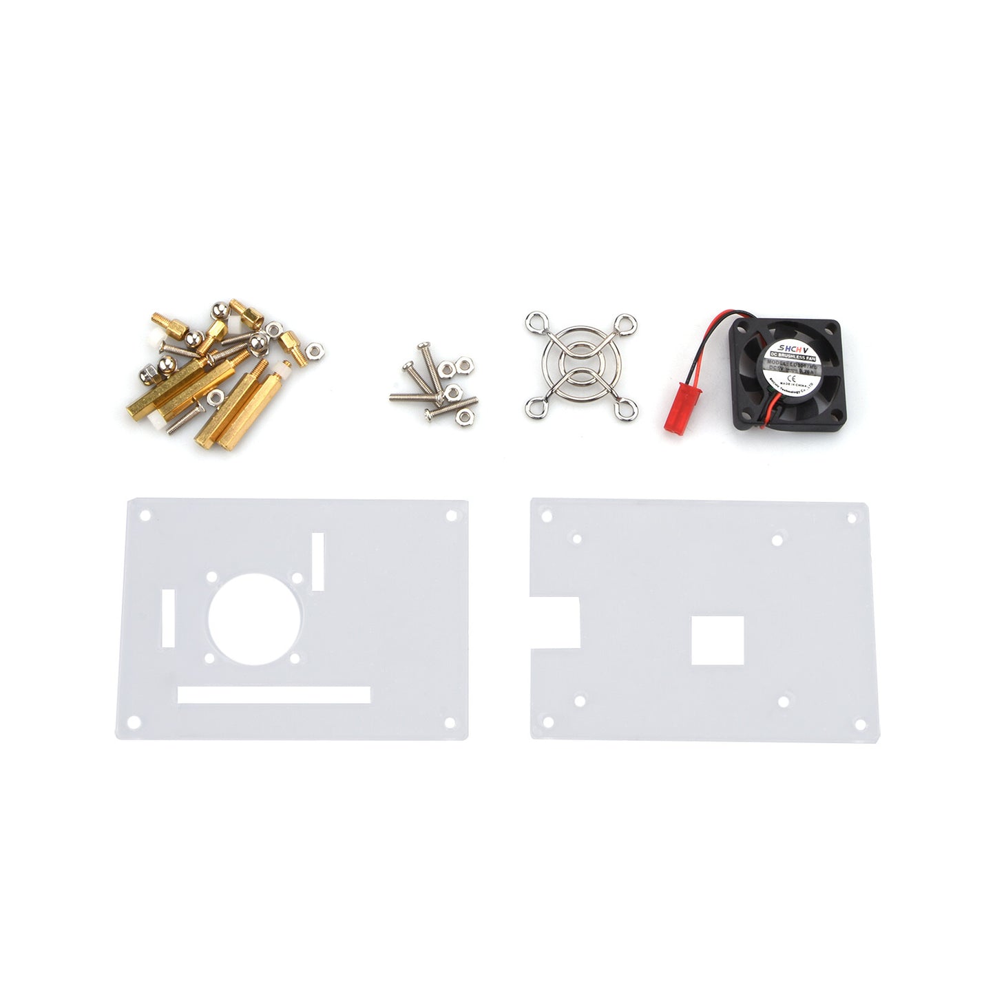 Arcylic Clear Case Box Enclosure Fan Heatsink For Raspberry Pi 3/2 Model B/B+ A