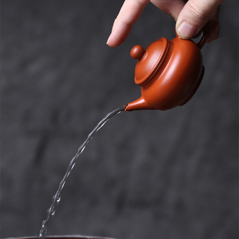 90ml Yixing Zisha Pottery Tea Pot Zhu Clay Handmade Pot Level Teapot Teakettle