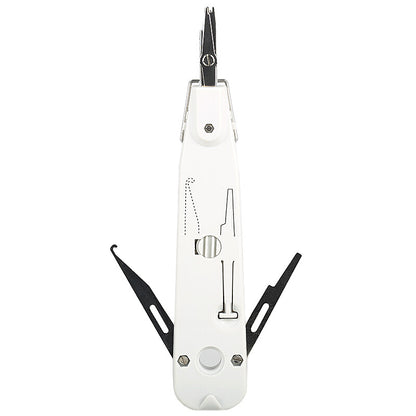 Gray Telecom Phone Wire Cable RJ11 RJ45 Punch Down Network Tool Kit Professional