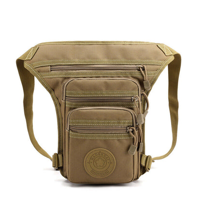 Military Male Hip Thigh Fanny Pack Camou Casual Shoulder Bag Nylon Waist Leg Bag
