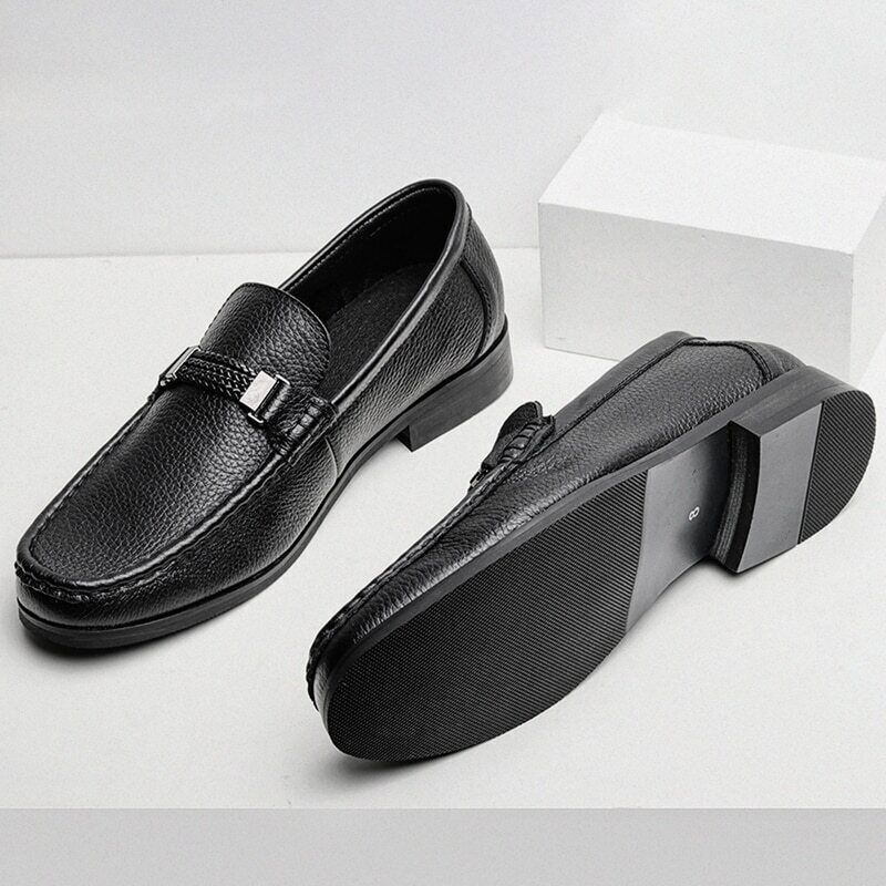 Genuine Leather Men's Shoes Men Shoes handmade Leather Men Loafers