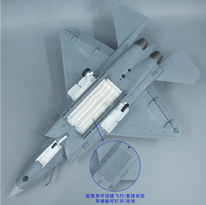 1:32 49CM J-35A Stealth Fighter Jet Army Plane Diecast Military Aircraft Model