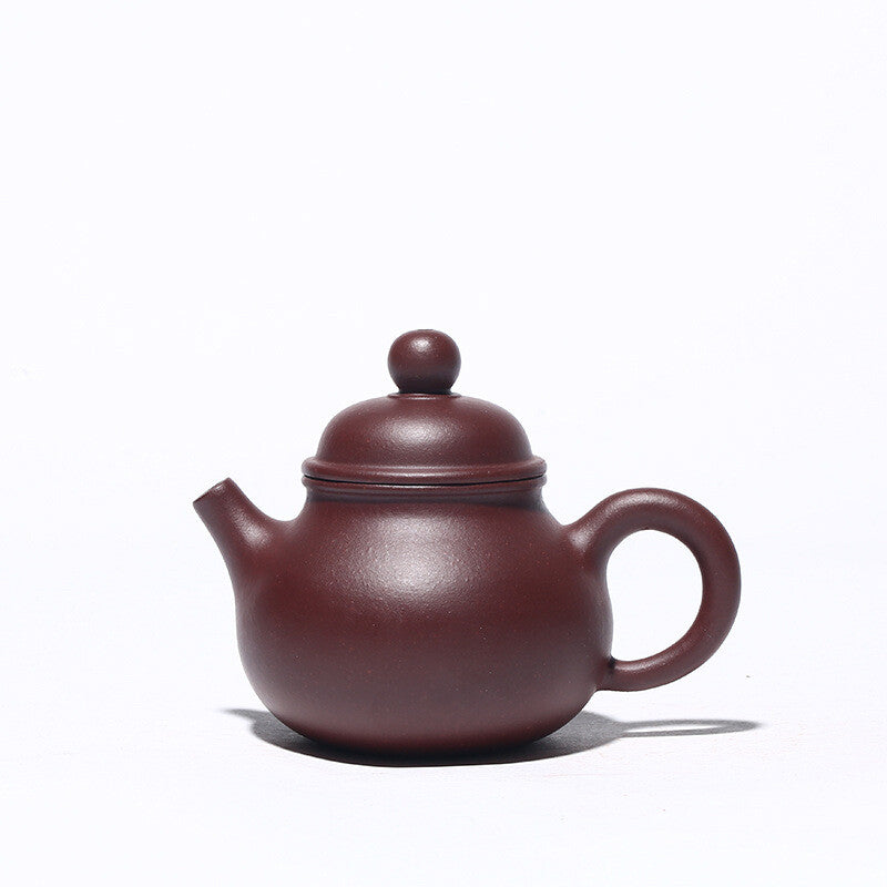China Yixing Zisha Pottery Purple Clay Handmade 100cc Mesh Teapot 容天