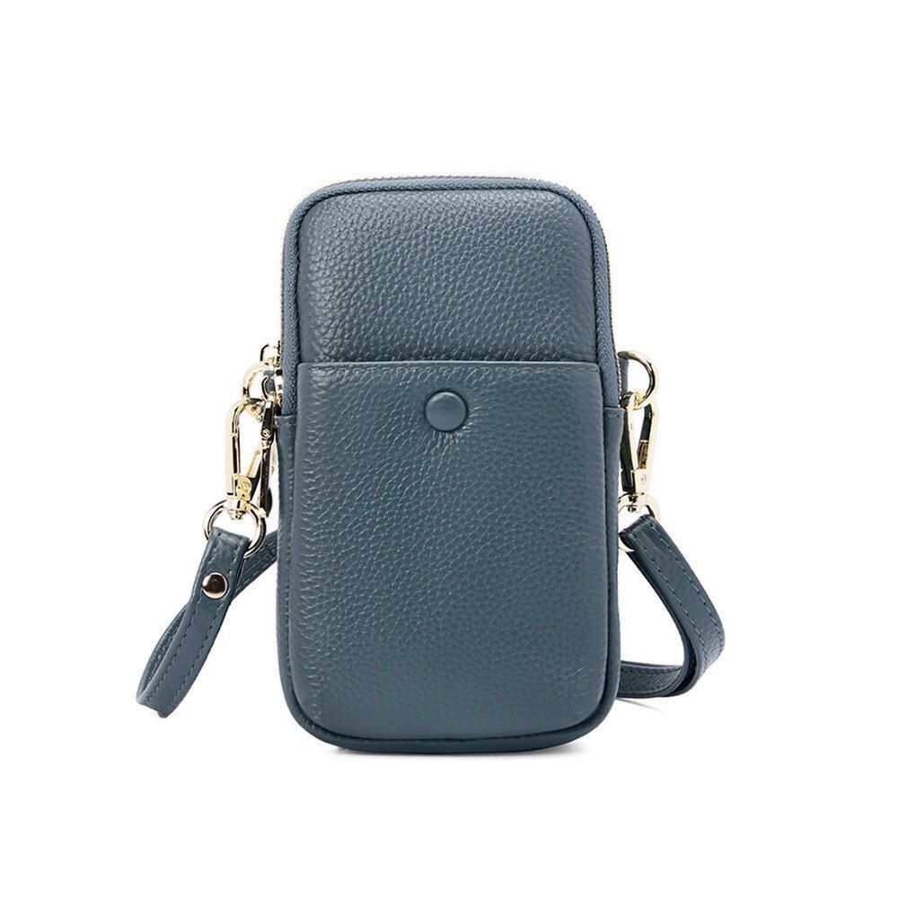 Genuine Leather Small Shoulder Crossbody Bag Adjustable Strap Messenger Bags 1PC