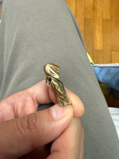 Brass Assassin Cloak Keychain Pendant Punk Style Personalized Brass Charm