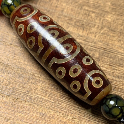Tibetan Style Old Agate Celestial Beads, Family Portrait Celestial BeadCollected