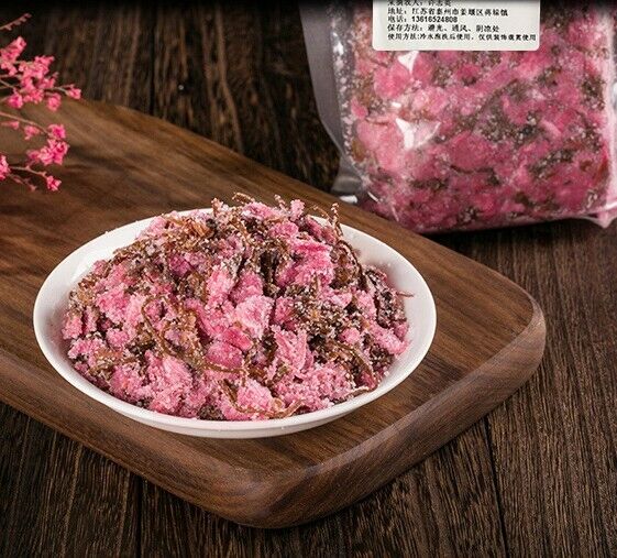 Japanese Sugar Sakura Cha Pink Sakura Traditional Preservation Flower Tea-