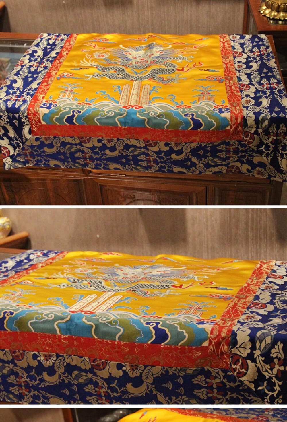 120cm Handmade Tibetan Home Buddhist Altar Cloth Buddha Table Cover Temple Decor