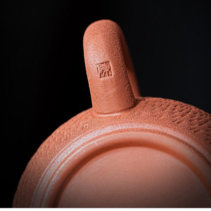 Handmade Tea Pot Real Yixing Zisha Clay Xishi Pot Ball Shaped Infuser Hole 6.8oz