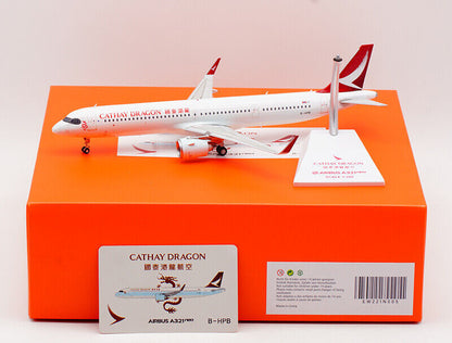 1:200 JC Wings CATHAY DRAGON AIRBUS A321neo Passenger Airplane Diecast Model