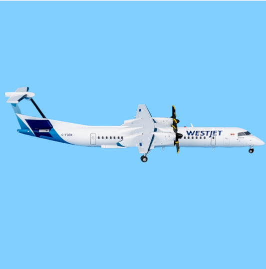1:200 GeminiJets WestJet Bombardier Dash 8-Q400 C-FOEN Diecast Aircraft Model